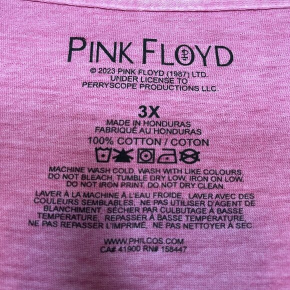 Pink Floyd Rock band T-shirt, size 3XL - Picture 2 of 6